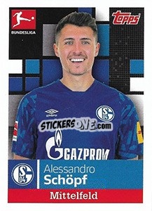 Sticker Alessandro Schöpf - German Football Bundesliga 2019-2020 n. 255 - Topps