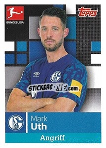 Sticker Mark Uth - German Football Bundesliga 2019-2020 n. 257 - Topps