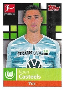 Sticker Koen Casteels - German Football Bundesliga 2019-2020 n. 260 - Topps