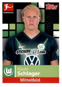 Sticker Xaver Schlager - German Football Bundesliga 2019-2020 n. 270 - Topps