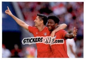 Sticker Robert Lewandowski / David Alaba - Fc Bayern München 2019-2020 n. 162 - Panini