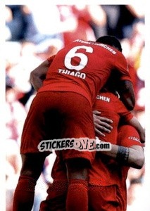 Figurina Goal Celebration (puzzle 1) - Fc Bayern München 2019-2020 n. 163 - Panini