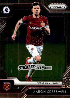 Sticker Aaron Cresswell - English Premier League 2019-2020. Prizm. Breakaway version - Panini