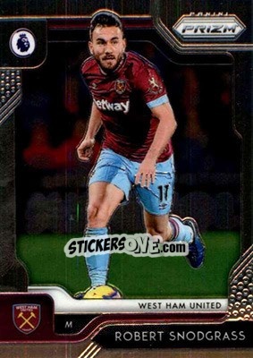 Sticker Robert Snodgrass - English Premier League 2019-2020. Prizm. Breakaway version n. 6 - Panini