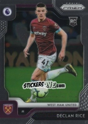 Sticker Declan Rice - English Premier League 2019-2020. Prizm. Breakaway version n. 7 - Panini