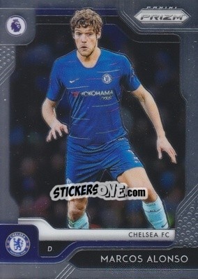Sticker Marcos Alonso - English Premier League 2019-2020. Prizm. Breakaway version n. 20 - Panini