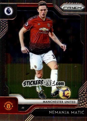 Sticker Nemanja Matic - English Premier League 2019-2020. Prizm. Breakaway version n. 60 - Panini