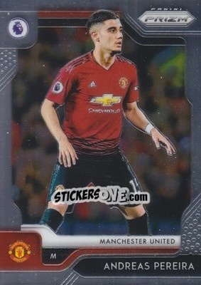 Sticker Andreas Pereira - English Premier League 2019-2020. Prizm. Breakaway version n. 64 - Panini