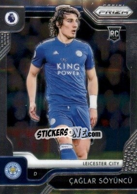 Sticker Caglar Soyuncu - English Premier League 2019-2020. Prizm. Breakaway version n. 71 - Panini