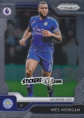 Sticker Wes Morgan - English Premier League 2019-2020. Prizm. Breakaway version n. 73 - Panini