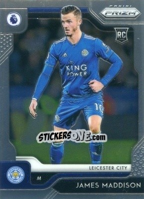 Sticker James Maddison - English Premier League 2019-2020. Prizm. Breakaway version n. 77 - Panini