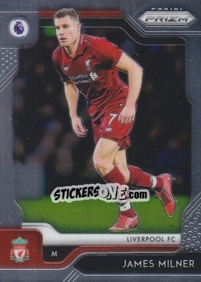 Sticker James Milner - English Premier League 2019-2020. Prizm. Breakaway version n. 90 - Panini