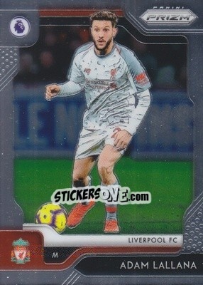 Sticker Adam Lallana - English Premier League 2019-2020. Prizm. Breakaway version n. 95 - Panini