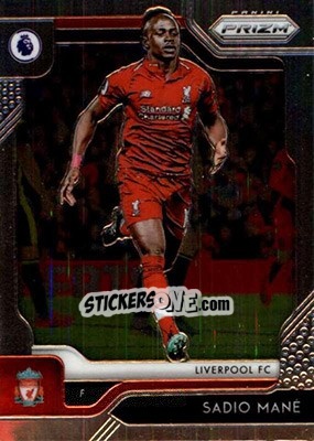 Sticker Sadio Mane - English Premier League 2019-2020. Prizm. Breakaway version n. 101 - Panini