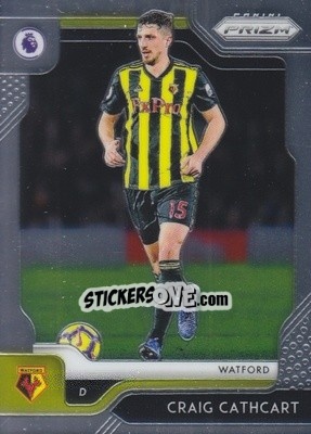 Sticker Craig Cathcart - English Premier League 2019-2020. Prizm. Breakaway version n. 103 - Panini