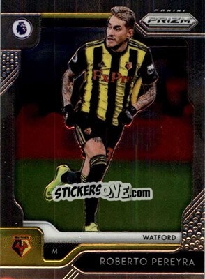 Sticker Roberto Pereyra - English Premier League 2019-2020. Prizm. Breakaway version n. 111 - Panini