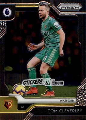 Sticker Tom Cleverley - English Premier League 2019-2020. Prizm. Breakaway version n. 114 - Panini