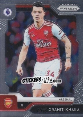 Sticker Granit Xhaka - English Premier League 2019-2020. Prizm. Breakaway version n. 128 - Panini