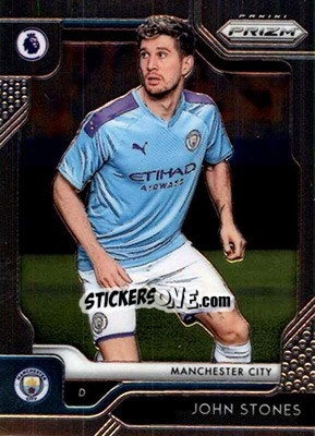 Sticker John Stones - English Premier League 2019-2020. Prizm. Breakaway version n. 153 - Panini