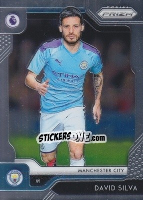 Sticker David Silva - English Premier League 2019-2020. Prizm. Breakaway version n. 158 - Panini