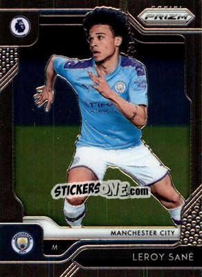Sticker Leroy Sane - English Premier League 2019-2020. Prizm. Breakaway version n. 163 - Panini