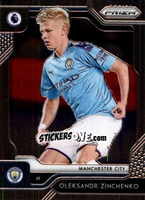 Sticker Oleksandr Zinchenko - English Premier League 2019-2020. Prizm. Breakaway version n. 165 - Panini