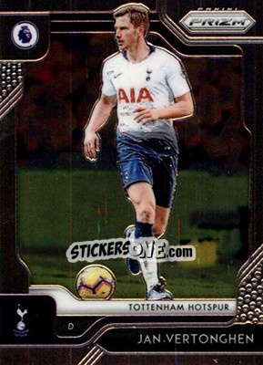 Sticker Jan Vertonghen - English Premier League 2019-2020. Prizm. Breakaway version n. 187 - Panini
