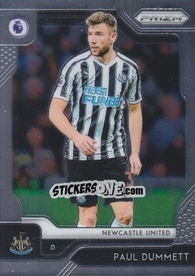 Sticker Paul Dummett - English Premier League 2019-2020. Prizm. Breakaway version n. 206 - Panini