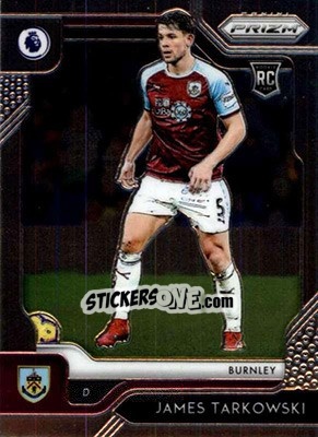 Sticker James Tarkowski - English Premier League 2019-2020. Prizm. Breakaway version n. 243 - Panini
