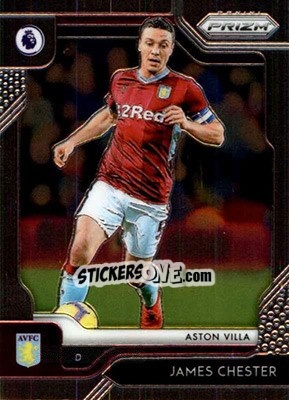 Sticker James Chester - English Premier League 2019-2020. Prizm. Breakaway version - Panini