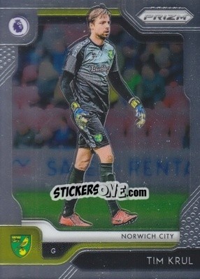 Sticker Tim Krul - English Premier League 2019-2020. Prizm. Breakaway version n. 277 - Panini