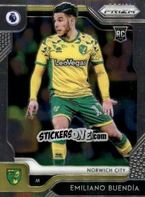 Sticker Emiliano Buendia - English Premier League 2019-2020. Prizm. Breakaway version - Panini