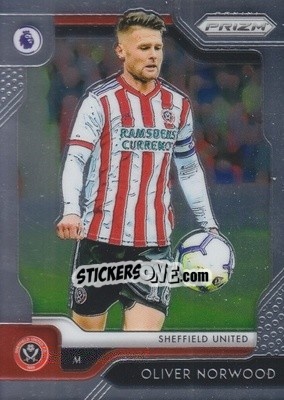 Sticker Oliver Norwood - English Premier League 2019-2020. Prizm. Breakaway version n. 294 - Panini