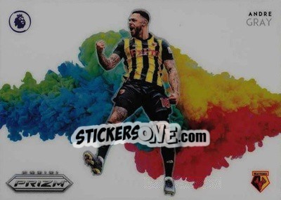 Sticker Andre Gray - English Premier League 2019-2020. Prizm. Breakaway version n. cb3 - Panini