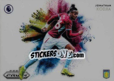 Figurina Jonathan Kodjia - English Premier League 2019-2020. Prizm. Breakaway version n. cb28 - Panini