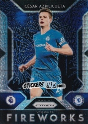 Sticker Cesar Azpilicueta - English Premier League 2019-2020. Prizm. Breakaway version n. f6 - Panini