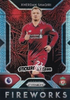 Sticker Xherdan Shaqiri - English Premier League 2019-2020. Prizm. Breakaway version n. f8 - Panini
