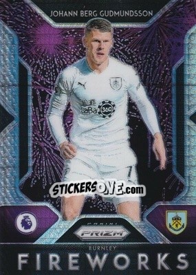 Sticker Johann Berg Gudmundsson - English Premier League 2019-2020. Prizm. Breakaway version n. f9 - Panini