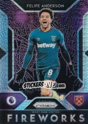 Sticker Felipe Anderson - English Premier League 2019-2020. Prizm. Breakaway version n. f17 - Panini