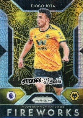Sticker Diogo Jota - English Premier League 2019-2020. Prizm. Breakaway version n. f19 - Panini