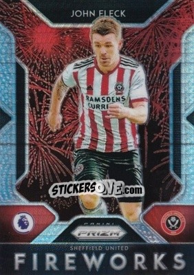 Sticker John Fleck - English Premier League 2019-2020. Prizm. Breakaway version n. f25 - Panini