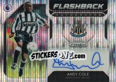 Sticker Andy Cole - English Premier League 2019-2020. Prizm. Breakaway version n. fba2 - Panini
