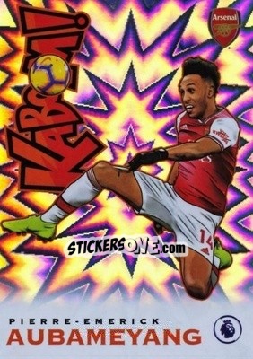 Sticker Pierre-Emerick Aubameyang - English Premier League 2019-2020. Prizm. Breakaway version n. k2 - Panini