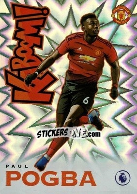 Sticker Paul Pogba - English Premier League 2019-2020. Prizm. Breakaway version - Panini