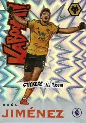 Sticker Raul Jimenez - English Premier League 2019-2020. Prizm. Breakaway version n. k17 - Panini