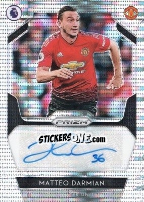Sticker Matteo Darmian - English Premier League 2019-2020. Prizm. Breakaway version n. s34 - Panini