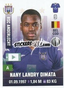 Sticker Nany Landry Dimata - Belgian Pro League 2019-2020 - Panini