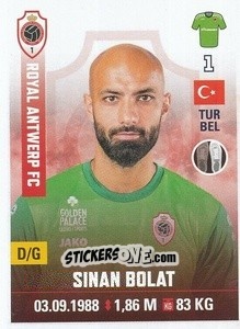 Sticker Sinan Bolat - Belgian Pro League 2019-2020 n. 26 - Panini