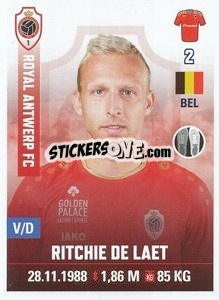 Sticker Ritchie De Laet - Belgian Pro League 2019-2020 - Panini