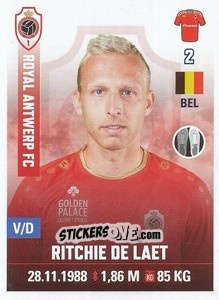 Cromo Ritchie De Laet - Belgian Pro League 2019-2020 - Panini